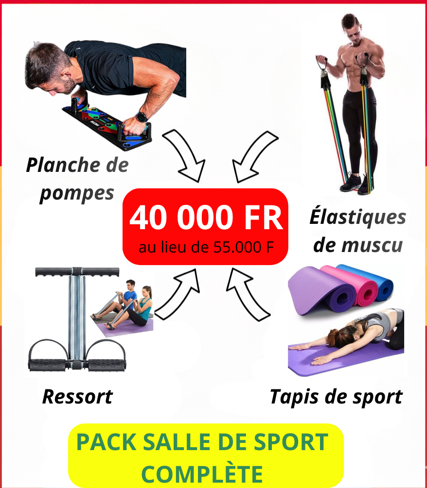 PACK Planche + Élastiques + Ressort + Tapis  (Offre Limitée)