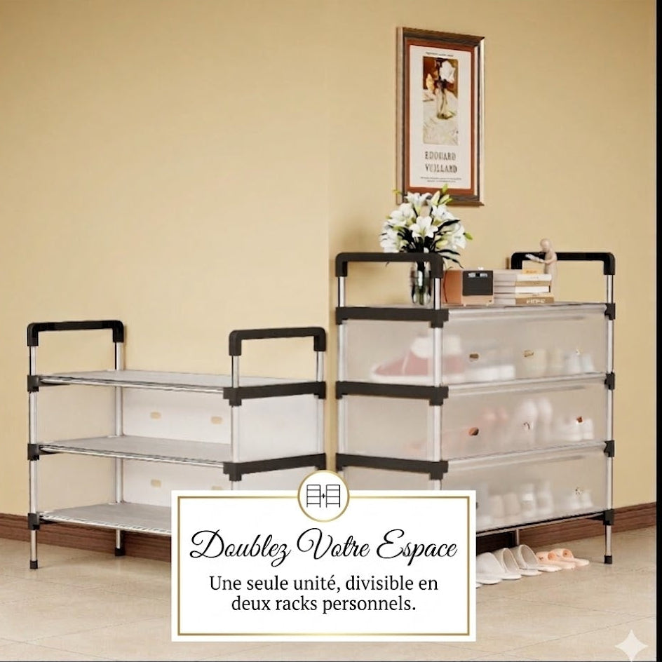 Étagère de Rangement Chaussures(jusqu'à 21 Paires) — Fini le Désordre